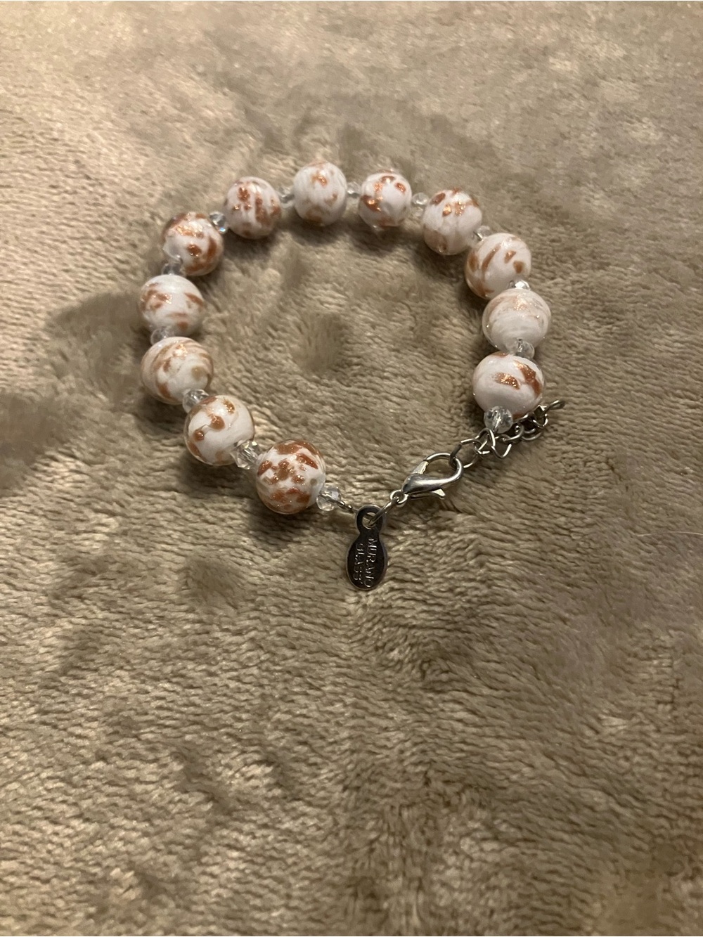 Glassofvenice Murano Glass Starlight Balls Bracelet View 4